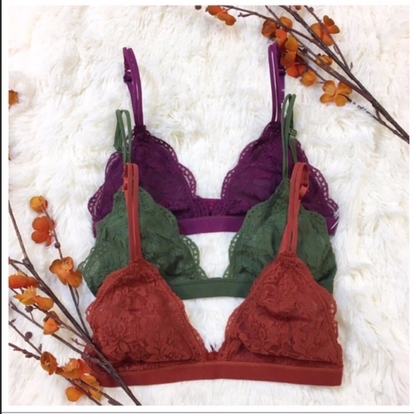 Other - 🆕 gorgeous lace bralettes. Size M/L ❌3 for $27❌